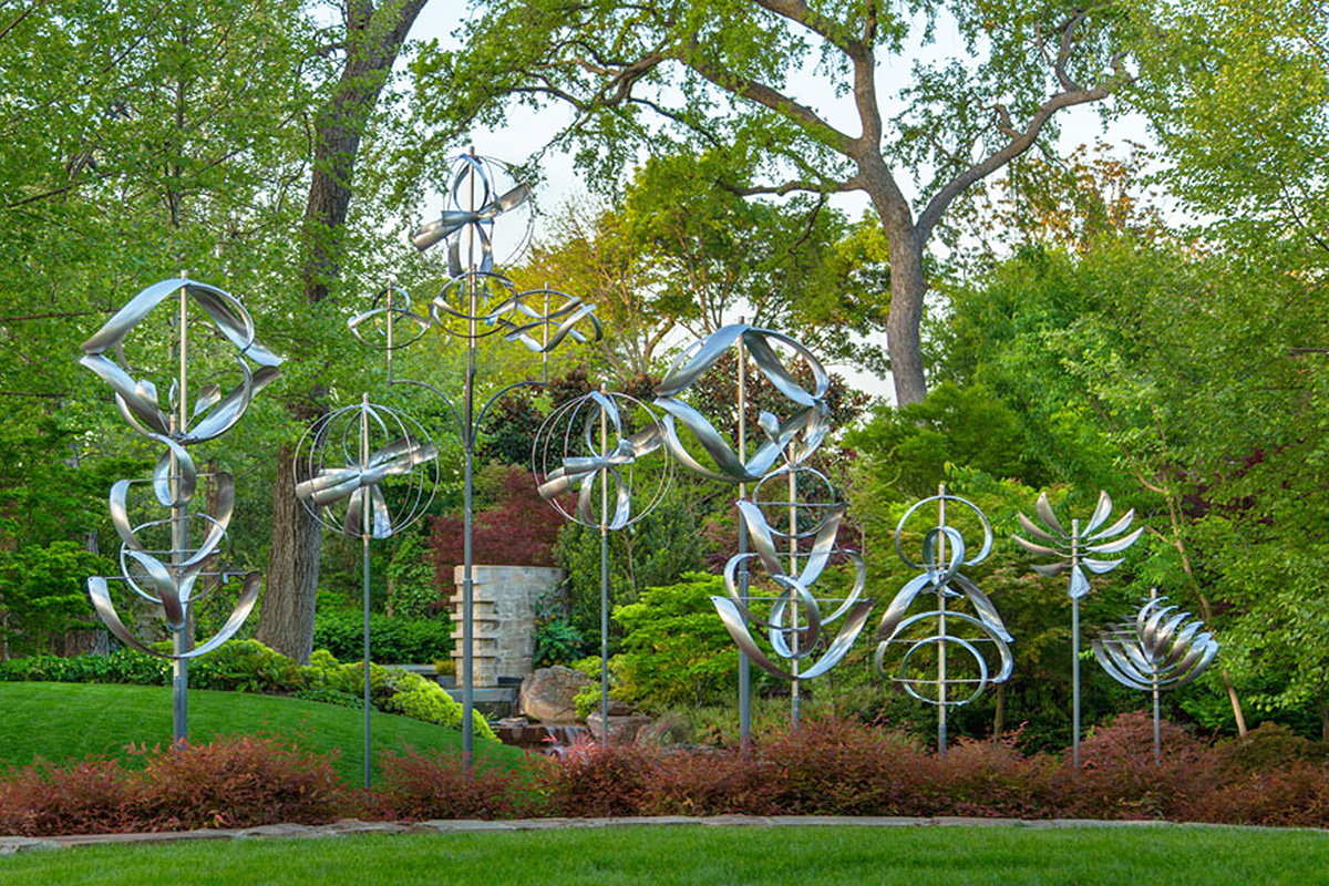 LimeHill Wind Spinner for Garden and Yard Metal Kinetic Wind Sculptures and Spinners for Outdoor MC04 